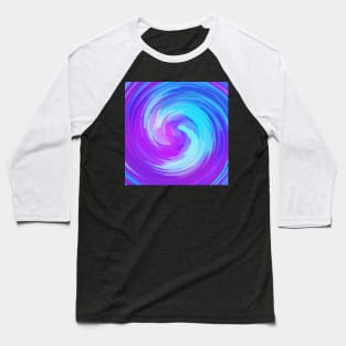 Swirl of Crystal Lines Of Purples and Blue Baseball T-Shirt